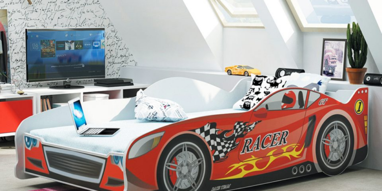 Odjechane łóżko dla chłopca