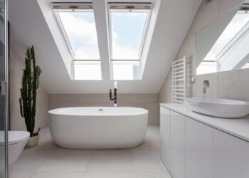 łazienka w płytkach