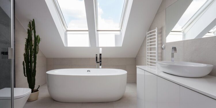 łazienka w płytkach