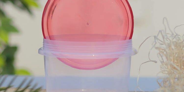 plastikowy pojemnik na ciasto